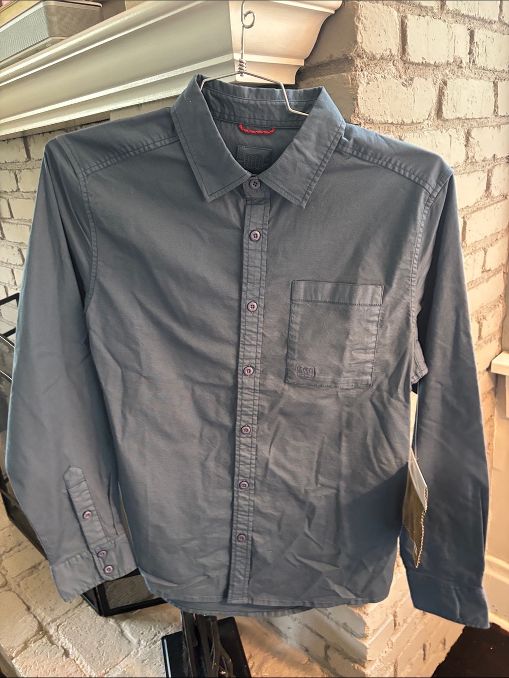 Men's Topo Design Desert Shirt - Light Navy